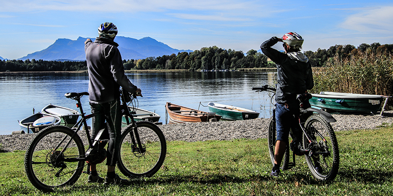 Vue du paysage près de Prien am Chiemsee