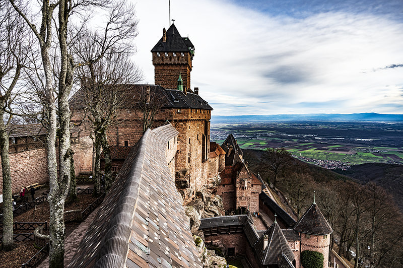 Façade ouest du Haut-Koenigsbourg