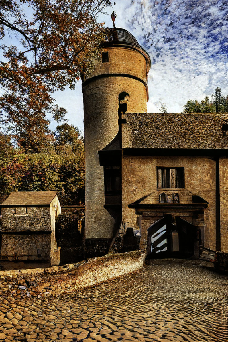 L'entrée du château