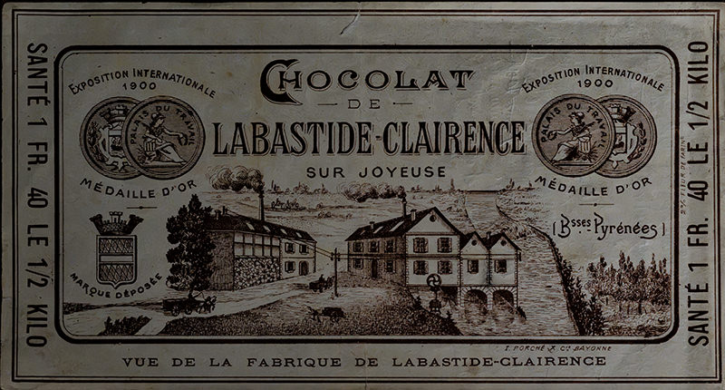 Emballage de chocolat vers 1900 | Reproduction © Bert Schwarz 2026