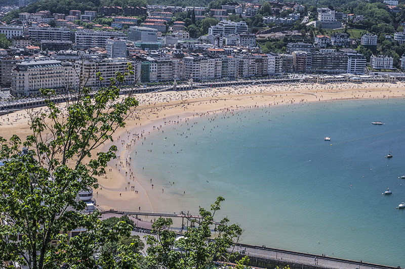Bucht, Meer, Strand, Häuser, San Sebastián | © Bert Schwarz 2023