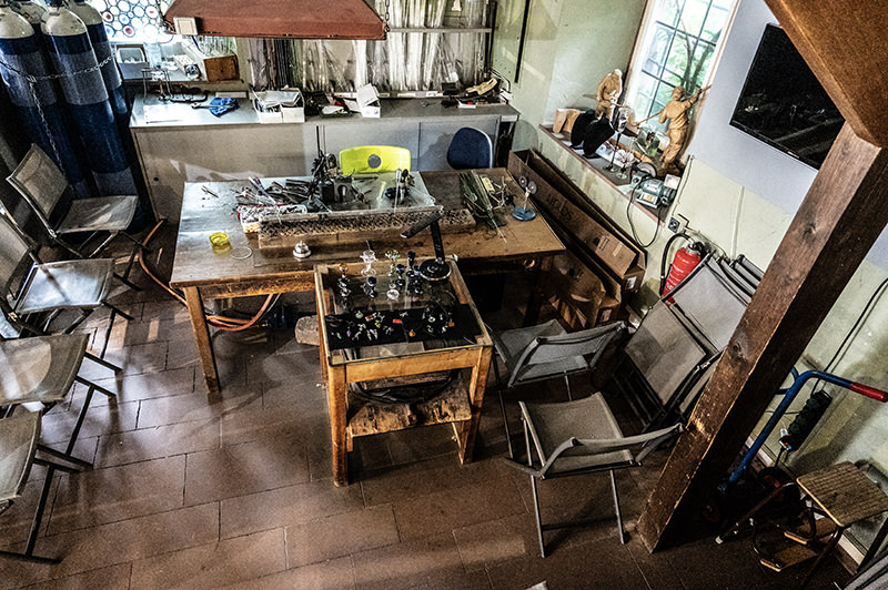 Arbeitsplatz des Glasbläsers | © Bert Schwarz 2025