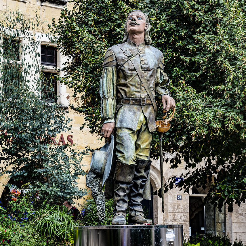 Cyrano de Bergerac-Statue, Bergerac | © Bert Schwarz 2021