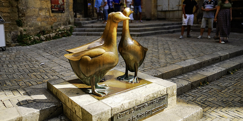 Statue d'oies à Sarlat | © Bert Schwarz 2021