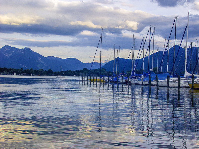 Chiemsee et les Alpes